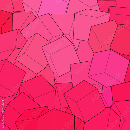 Colored background from cubes. Design element. Vector template. eps 10