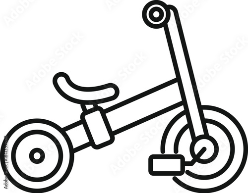 Balance bike promoting active play and developing essential motor skills in young children