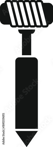 Electrode tip for removing scars and wrinkles showing spiral radio frequency energy flowing