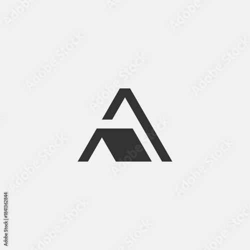 Free Download Geometric letter A logo design - GFXLoad