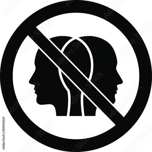 No Communication Prohibition Symbol Vector