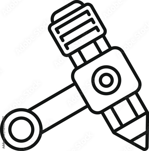 Innovative drawing tool generating lines with advanced technology