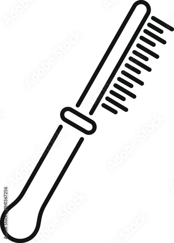 Hairbrush showing a personal grooming tool for styling hair