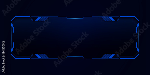 Sci fi futuristic user interface, HUD template frame design, Technology abstract background	
