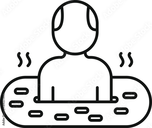 Person enjoying a hot tub or jacuzzi bath for relaxation and wellness