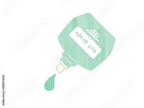 目薬をさす-ガッシュ