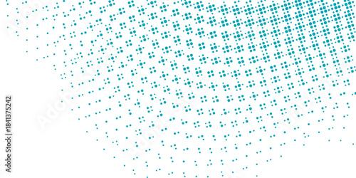 Transparent Vector Gradient Blue Color Halftone Background Staggered Dots Pattern modern dotted. vecrtor illustration