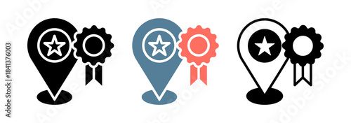 Brand Positioning Icon Collection Set  Glyph & Mixed Style  