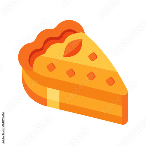 apple pie slice vector clip art for web and graphic design