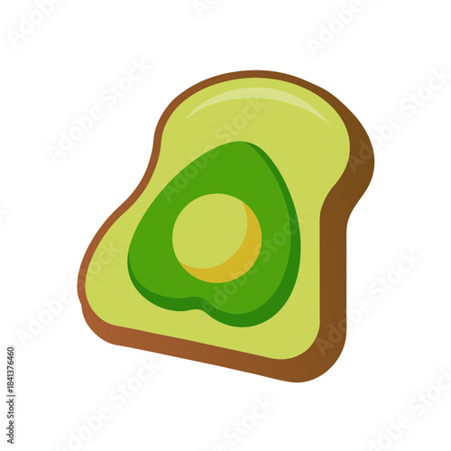 avocado toast vector clip art for web and graphic design
