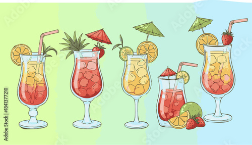 Bright & Fun Tropical Drinks: Perfect for Your Summer Party Vibes
