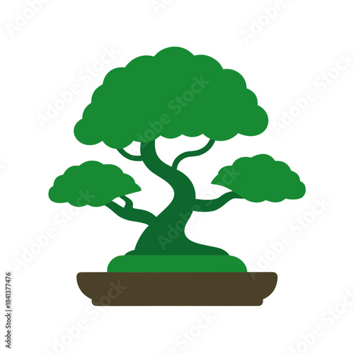 bonsai tree vector clip art for web and graphic design