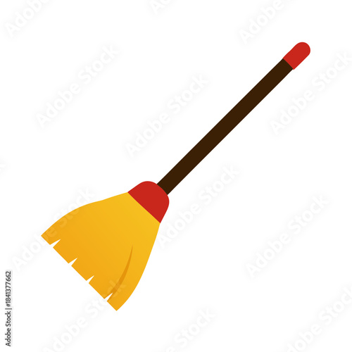 broom vector clip art for web and graphic design