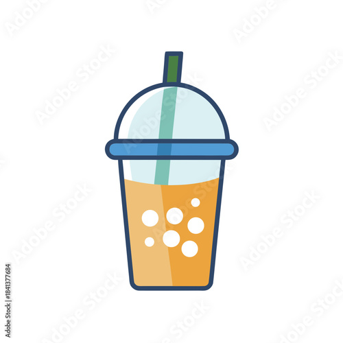 bubble tea vector clip art for web and graphic design