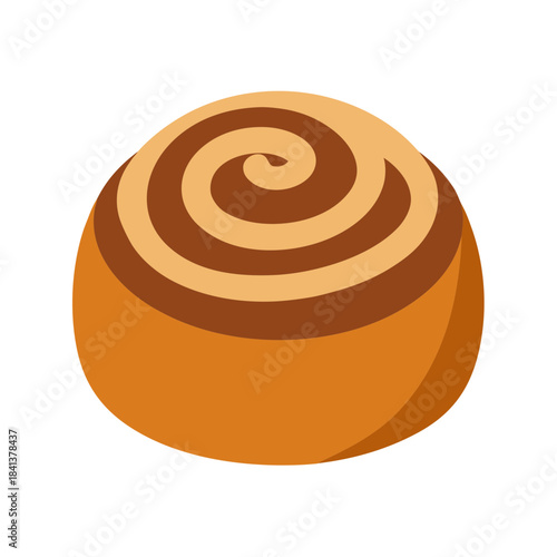 cinnamon roll vector clip art for web and graphic design