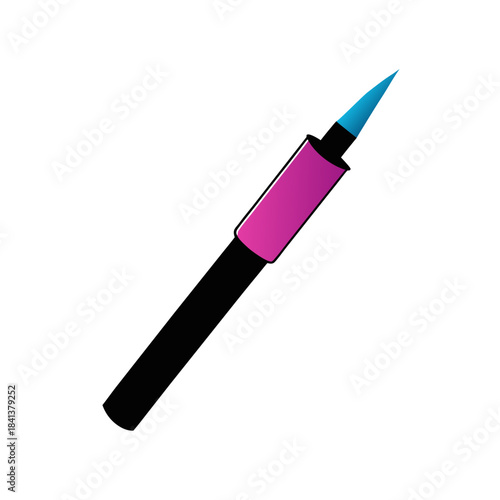 Vector Clip Art Eyeliner on White Background for Web and Graphic Design