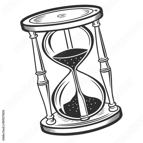 hourglass vector illustration