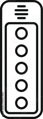 Doorbell intercom system with buttons and speaker illustrating access control technology