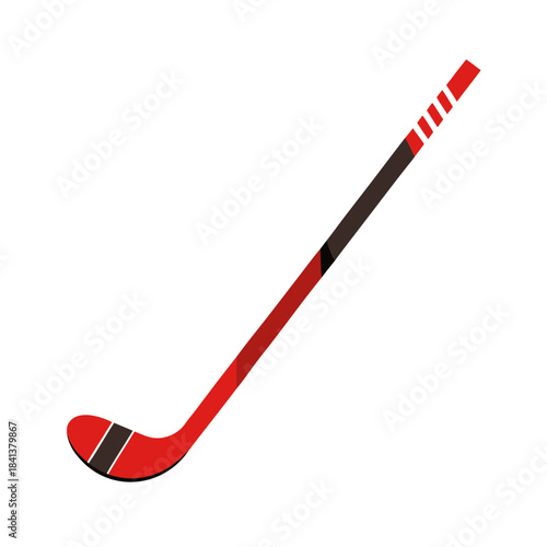 Vector Clip Art Hockey Stick on White Background for Web and Graphic Design