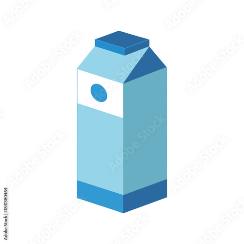 vector clip art milk carton on white background for web and graphic design