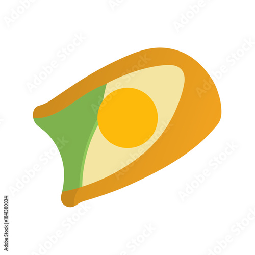 vector clip art omelet on white background for web and graphic design