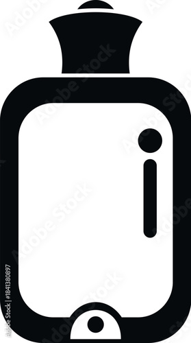 Hot water bottle icon representing warmth, pain relief, and traditional remedy