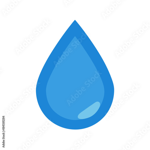 vector clip art rain drop on white background for web and graphic design