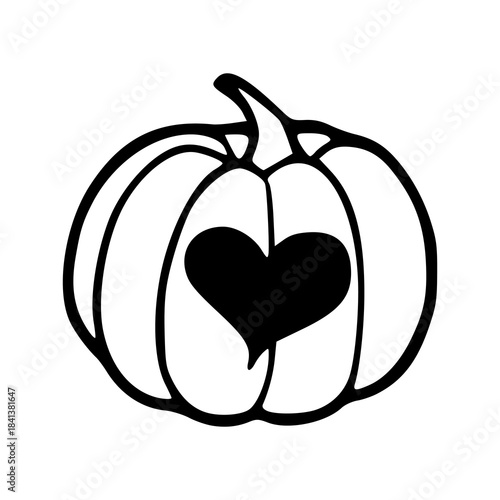 vector icon of Halloween or thanksgiving pumpkins