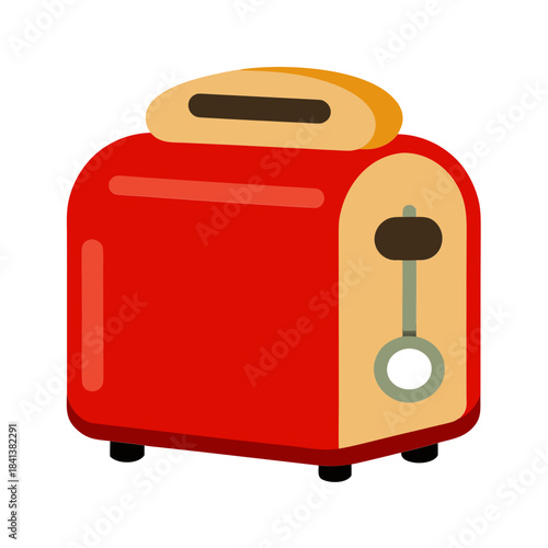 vector clip art toaster on white background for web and graphic design