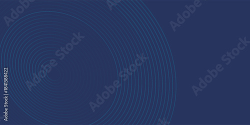 Abstract Digital Circles of Particles with Noise. Futuristic Circular Sound Wave. Big Data Visualization. 3D Virtual Space VR Cyberspace. Crypto Currency Concept. Vector Illustration.