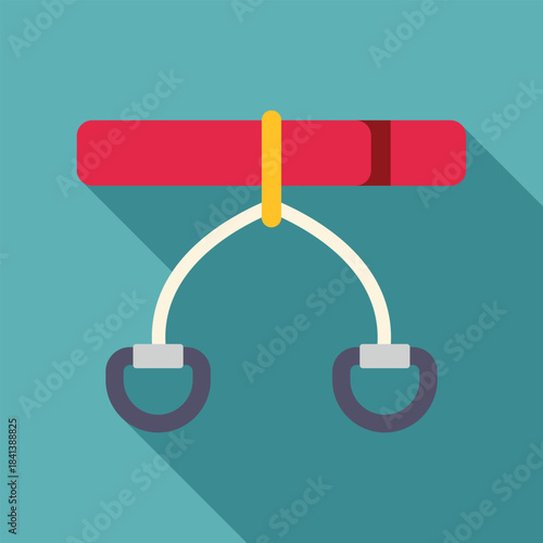Gymnastic rings hanging from a bar, representing fitness and strength training equipment