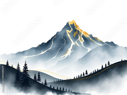 mountainlandscape, fog, mist, mistyclouds, nature, peak, forest, hills, valley, cloudscape, scenery, outdoors, travel, adventure, wilderness, serene, calm, peaceful, moody, atmospheric, dramatic, pano