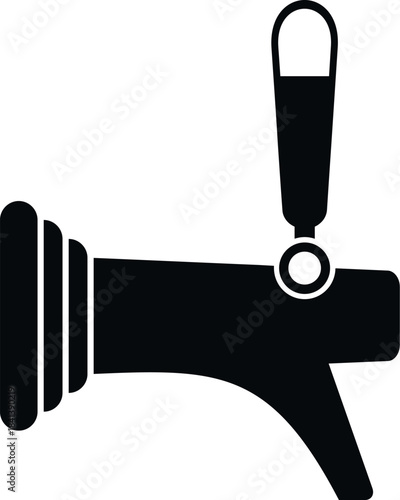 Beer tap icon showing a dispenser for draft beverage at a bar