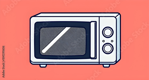 microwave oven vector drawing, kitchen microwave illustration vector, microwave oven flat icon design, microwave oven realistic appliance illustration, microwave oven minimal vector art, microwave ove