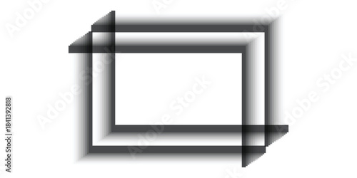 Decorative abstract vintage photo frame vector illustration elegant ornamental border design element isolated on white background perfect for invitations or posters