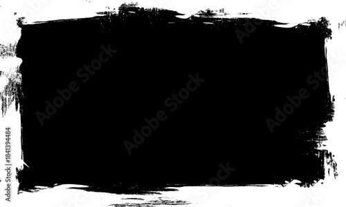 white watercolor brush painting blank frame border picture gruge graphic element