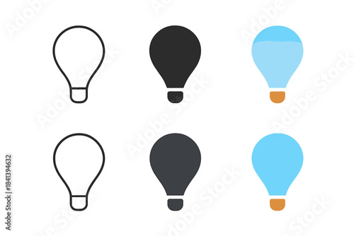 Minimalist Balloon Journey. Balloon Sky Basket, minimalist sky-inspired form merging serenity, curvature, and upward journey,