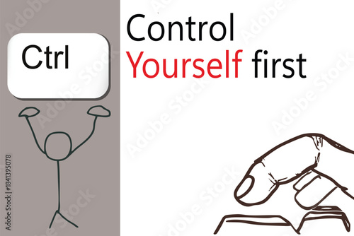 Creative Ctrl. botton background in theme quote of life.
