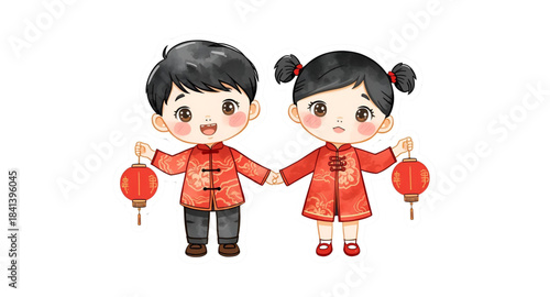 chinese girl and boy