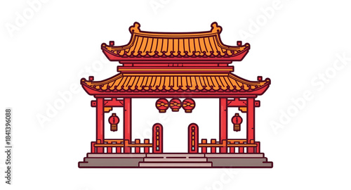 chinese temple building