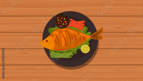 A comforting and healthy bowl of homemade stew, brimming with vibrant vegetables and protein-rich legumes, artfully presented on a warm wooden tabletop, ideal for a wholesome and satisfying meal