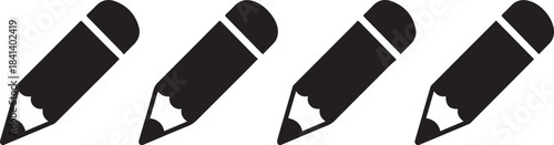 pencil icon editable vector illustration for app and web use