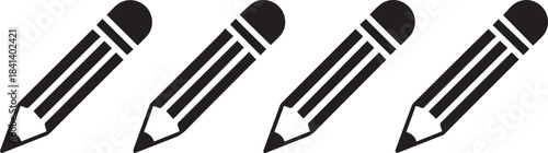 pencil icon pattern horizontal repeat for design and branding