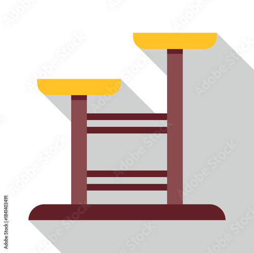 Cat tree with platforms and scratching posts for playful felines