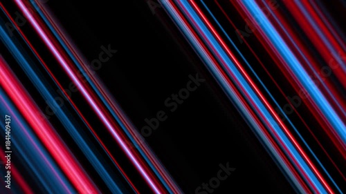 Striking multicolor neon diagonal stripes flowing rapidly across a dark background, delivering a vivid abstract motion effect suitable for techno visuals, EDM video loops, sci-fi themes, and creative 
