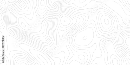 topographic map showing contour lines and elevation on a white background, perfect for surface design and mapping projects creating abstract shapes and patterns representing elevation changes