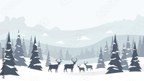 Festive Christmas Illustrations EPS – Flat Vector Holiday Designs for Winter, Santa, Gifts, Trees & Cozy Scenes