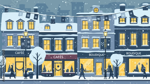 Festive Christmas Illustrations EPS – Flat Vector Holiday Designs for Winter, Santa, Gifts, Trees & Cozy Scenes