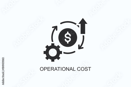 Operational Cost Icon Or Logo Isolated Vector Illustration