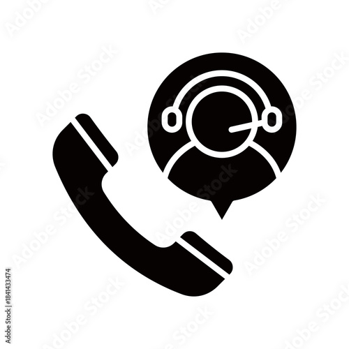 Phone Support glyph icon